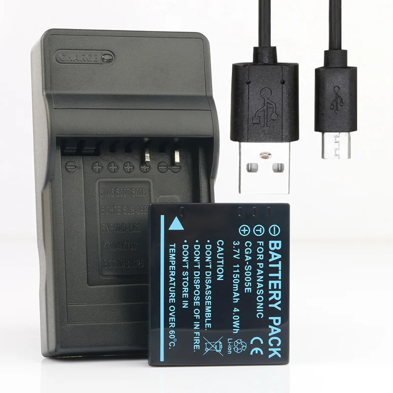 LANFULANG CGA-S005 DMW-BCC12 Батарея для цифрового фотоаппарата Panasonic DMC-FS1 DMC-FS2 DMC-FX01 DMC-FX07 DMC-FX3 DMC-FX8 Зарядное устройство