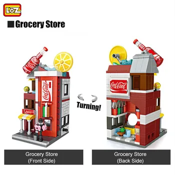 

LOZ City Street View 334PCS 3D Grocery Store Architecture Classic Mini Building Blocks Girls Gifts For Children Educational Toy