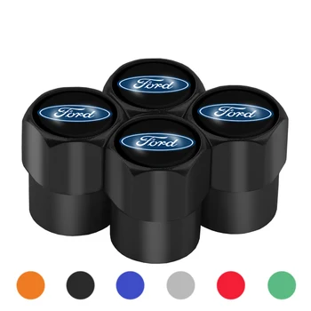 

For Ford Focus 2 3 Mondeo Fiesta Kuga Shelby Fusion MK2 MK3 MK4 4Pcs Car-styling 3D Metal Alloy Car Wheel Tire Valve Caps Decor