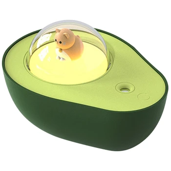 

210 ML Mini Avocado Humidifier Office Desktop Bedroom USB Night Light Water Meter Atomizing Humidifier