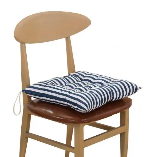 Blue Stripe 40x40 см мягкое Полосатое клетчатое сиденье для дома, офиса, стула на подушке, коврик для автомобиля - Цвет: Blue Stripe
