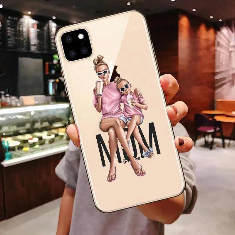 TPU Модный силиконовый чехол для iPhone 6S, 7, 8 Plus, X, XS, Max, XR, Рождественская девочка, ТПУ чехол для iPhone 11 Pro Max - Цвет: TPU