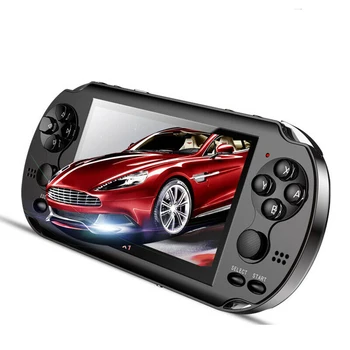 

128 Bit 8GB Retro Handheld 4.3 inch Sn MP3 Player Game Console Built-In 10000+ Games Black