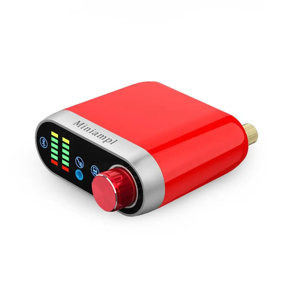 Nobsound HiFi мини Bluetooth 5,0 HiFi усилитель мощности класса D Цифровой усилитель USB звуковая карта AUX 50 Вт* 2 для мобильного планшета MP3 - Цвет: Красный
