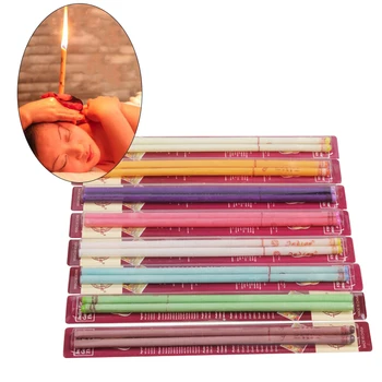 

100PCS Velas Ear Candle Hopi Ear Cleaner Wax Removal Ear Candles Treatment Care Healthy Hollow Cone Indian Aromatherapy Candl
