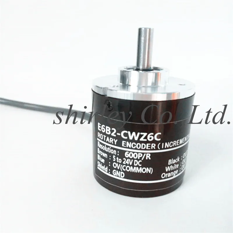 Поворотный энкодер E6B2-CWZ6C E6B2 CWZ6C 10 P/50/300/720/800PR/1200/1500/2048/3000 P/R 3600/5000 P/R импульсов 5 to24vdc