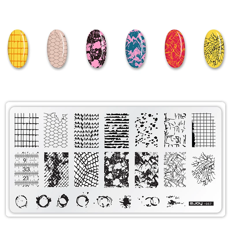 Шаблон для стемпинга для нейл-арта Бабочка печать изображения пластины 6,5*12,5 см ногтей штамп с задней панели пластины для штамповки