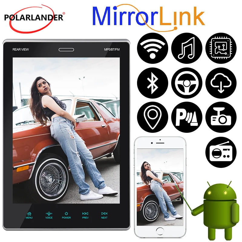 

Автомагнитола 2 DIN, 9,5 дюйма, Bluetooth, Wi-Fi, GPS, IPS, сенсорный экран