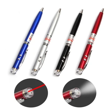 

1pcs 4 In 1 Home Lighting Multifunctional LED Flashlight Pen Laser Write Infrared Electronic Pointer SOS High Power 50m Arrange