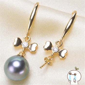 

New DIY Silvery Earrings Clasps Hooks for Woman Handmade Jewelry Making Accessories Fashion Design Hollow Earrings Hooks