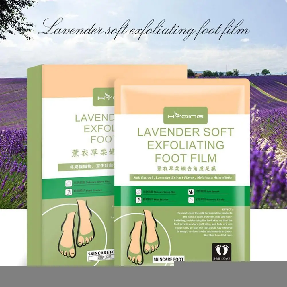 Lavender Plant Exfoliating Foot Mask Mild Moisturizing And Smooth Skin Rejuvenation Dry Peeling Heel Care | Красота и здоровье