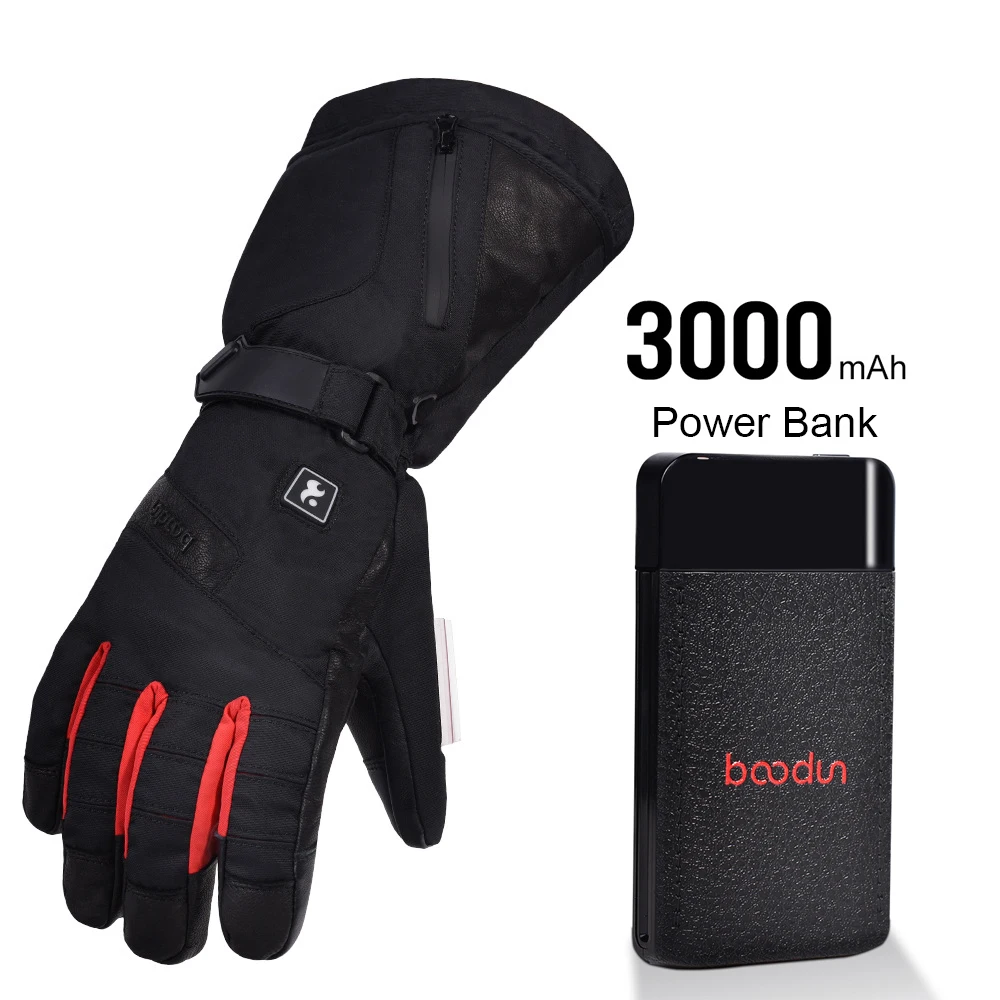 

TWTOPSE Electric Warm Sport Gloves with Power Bank Waterproof Sheepskin Skiing Snowboard Cycling Hiking Men Women Winter Gloves