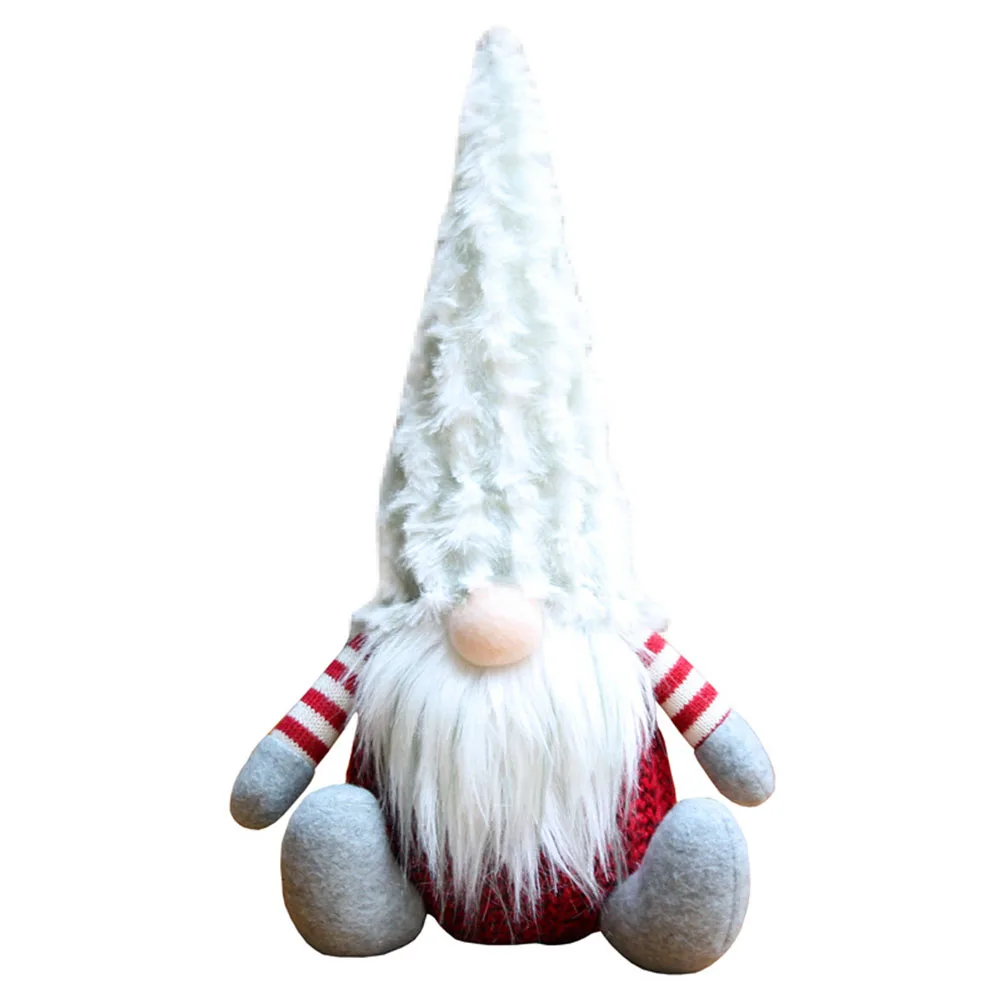 Old Man Shape Desktop Lint Long Legs Faceless Doll Gift Ornament Christmas With Beard Cute Decorative Home Christmas gift