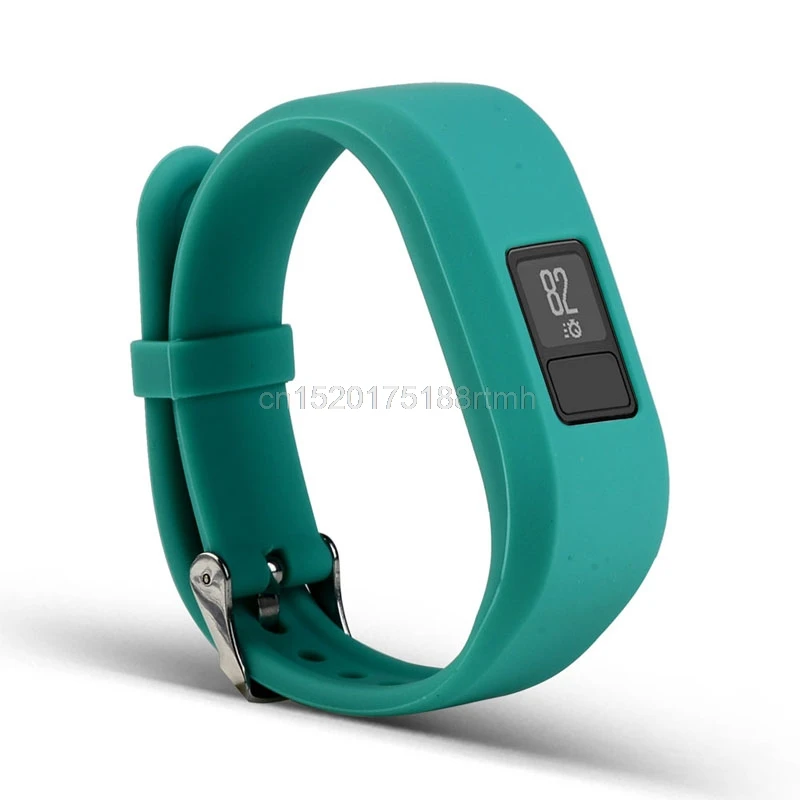 Силиконовые для фитнеса наручные часы ремешок с пряжкой для Garmin vivofit 3 трекер T4MD - Цвет ремешка: WD