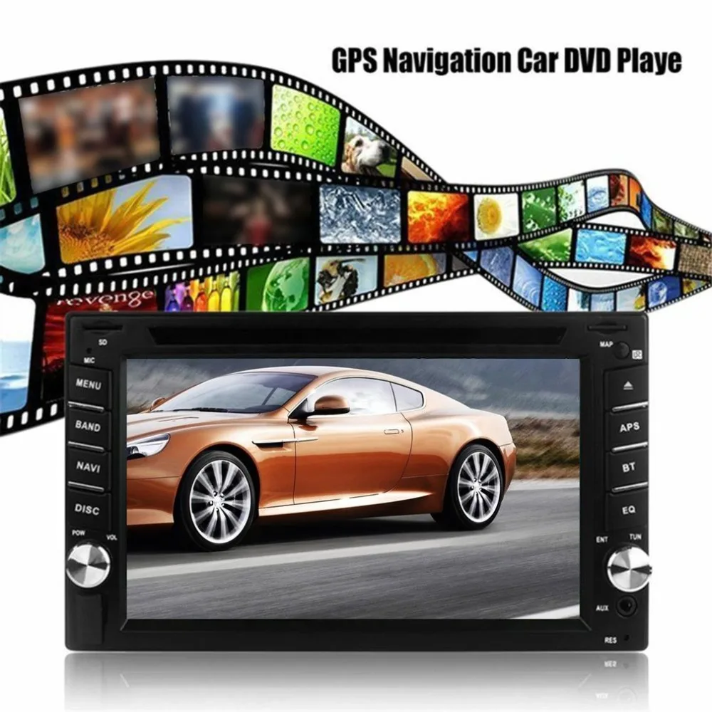 6,2 дюймов Автомобильный Радио навигатор с двойной 2DIN gps Navi беспроводной USB MP3 DVD CD Универсальный Автомобильный мультимедийный плеер