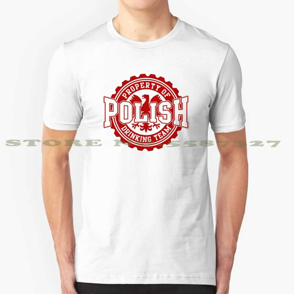 Польский Drinking Team летние забавная футболка для Для мужчин женщин польский Польша