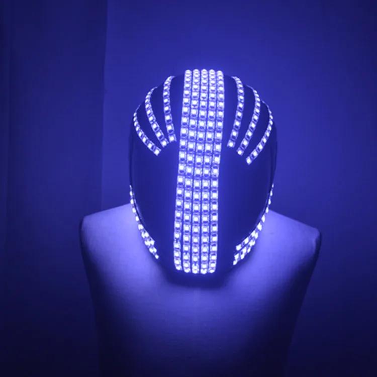 

Programming luminous helmet DJ head cover playing disc MC electro-optic dance nightclub bar performance props laser dance tec