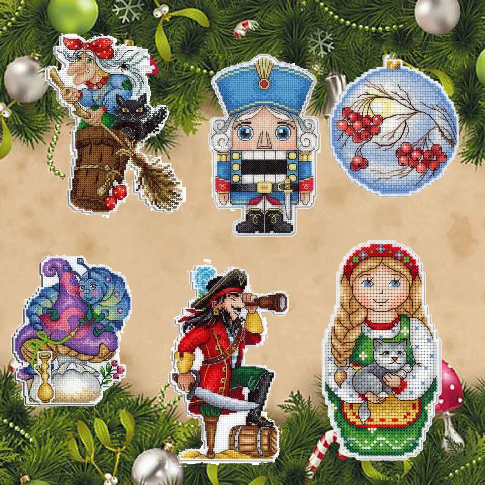 Cross Stitch Kit GUA01 Christmas Chorus Ornament Festival Ornament Christmas Tree Decorations Set