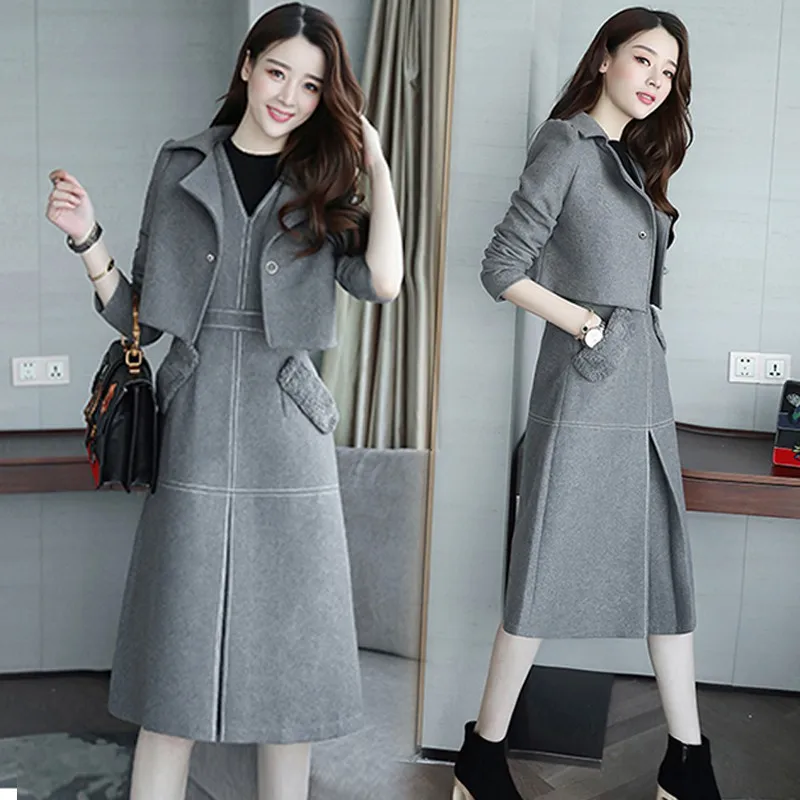 Herfst Tweedelige Set Vrouwen 2 Delige Set Top Jurk Voor Vrouwen Vestidos De Fiesta De Noche vrouwen Pak ensemble Femme Deux Stukken Herfst Tweedelige Set Vrouwen 2 Delige Set Top Jurk Voor Vrouwen Vestidos De Fiesta De Noche vrouwen Pak ensemble Femme Deux Stukken