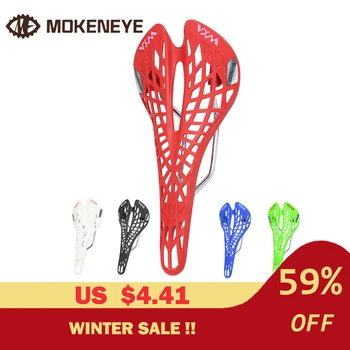 

Bicycle Spider Saddle Road Bicycle Mountain Bike Hollow Saddle Cycling Breathable Ergonomic Hollow Front Seat Mat Bicycle Parts