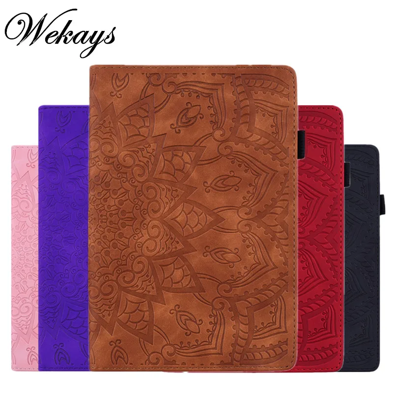 Wekays Coque For Samsung Tab S5e Classic Flower Leather Funda Case Galaxy 10.5 inch T720 T725 Cover Cases | Компьютеры и офис
