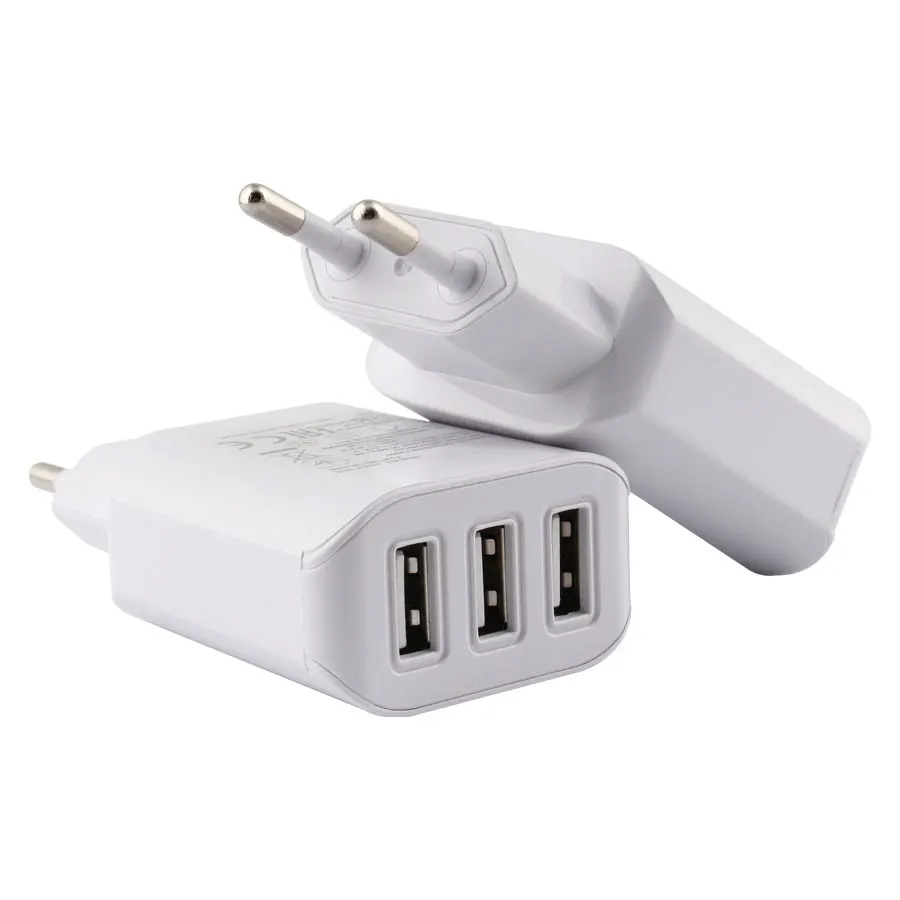 USB зарядное устройство Адаптивная Быстрая зарядка 5 в 2 А три порта USB зарядное устройство для мобильного телефона USB кабель адаптер для iphone Redmi samsung note 10