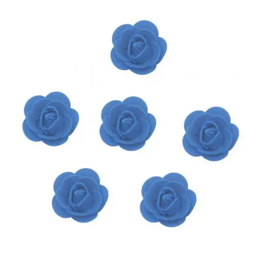 Royal Blue Новое поступление 500 шт 3,5 см ПЭ пена роза искусственный цветок Сделай Сам Медведь кукла свадебные фальшивые Цветы Скрапбукинг Сделай Сам товары для декора дома - Цвет: Royal Blue
