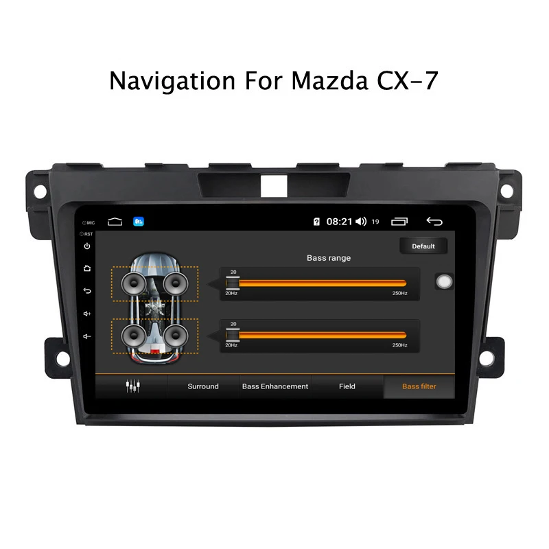 Ectwodvd 9 дюймов Andriod 8,1 автомобильный DVD gps для Mazda Cx-7 CX7 2008- 4G ram 64G rom CarPlay DSP 4G LTE с wifi