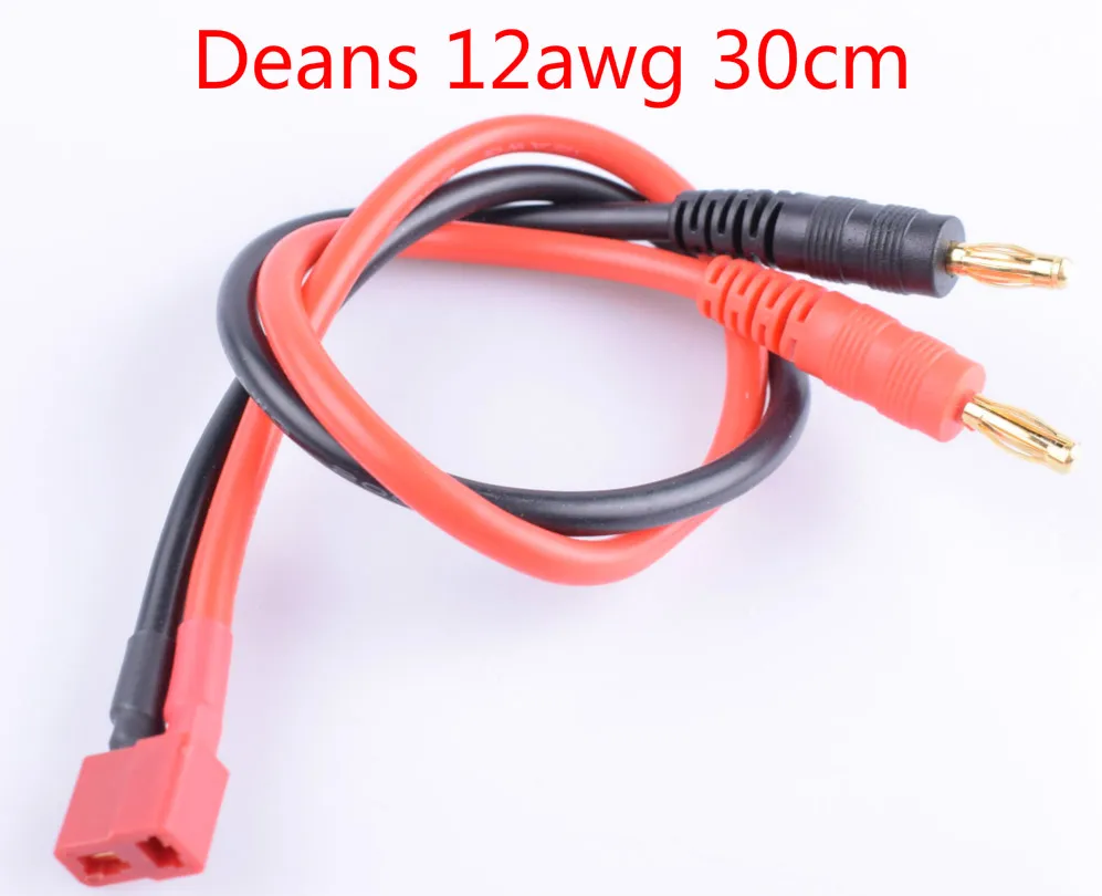 RC battery charger cable EC2 EC3 EC5 Deans Tamiya MPX XT30 XT60 XT90 XT150 Traxxas HXT Futaba to 4mm banana plug adapter cable