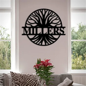 

Personalized Family Tree Name Sign Wooden/Acrylic Cut Custom Name Party Decoration Unique Wall Hanging Room Decors Supplies