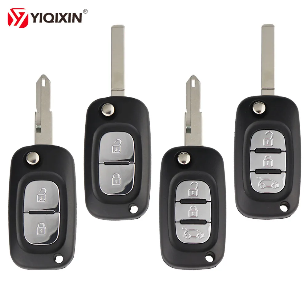 Filp Remote Key Shell Case 2/3 Buttons For Renault Clio 3 Kangoo Master Modus Twingo 2006-Replacement Uncut Blade