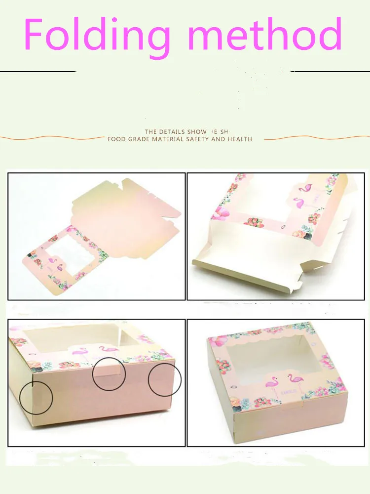 Стиль 13,5x7x4 см happy time bule коробка для печенья с прозрачным окном 10 шт./лот коробки для конфет для торта вечерние коробки для гостей