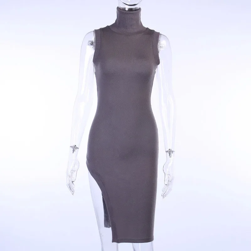 turtleneck midi dress09