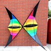 Out Door Sport 1.8/2.2 m Power Stunt Kite  Dual Line Rainbow Triangle Kite Good  Flying  With Handle And Line 1