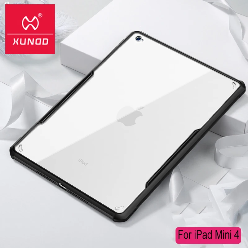Xundd Роскошный прозрачный чехол для iPad Mini 4, ультра тонкий акриловый+ ТПУ противоударный чехол для iPad Mini чехол