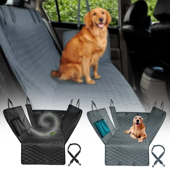 

Dog Car Seat Cover Luxury Quilted Waterproof Travel Mat Car Hammock Cushion Protector with Pockets UD88