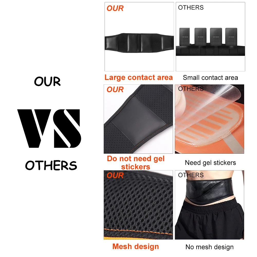 Abdominal Muscle Stimulator Vibration Belt Waist Belly Arm Leg Calf Muscle Exerciser Body Slimming Weight Loss Fitness Equipment