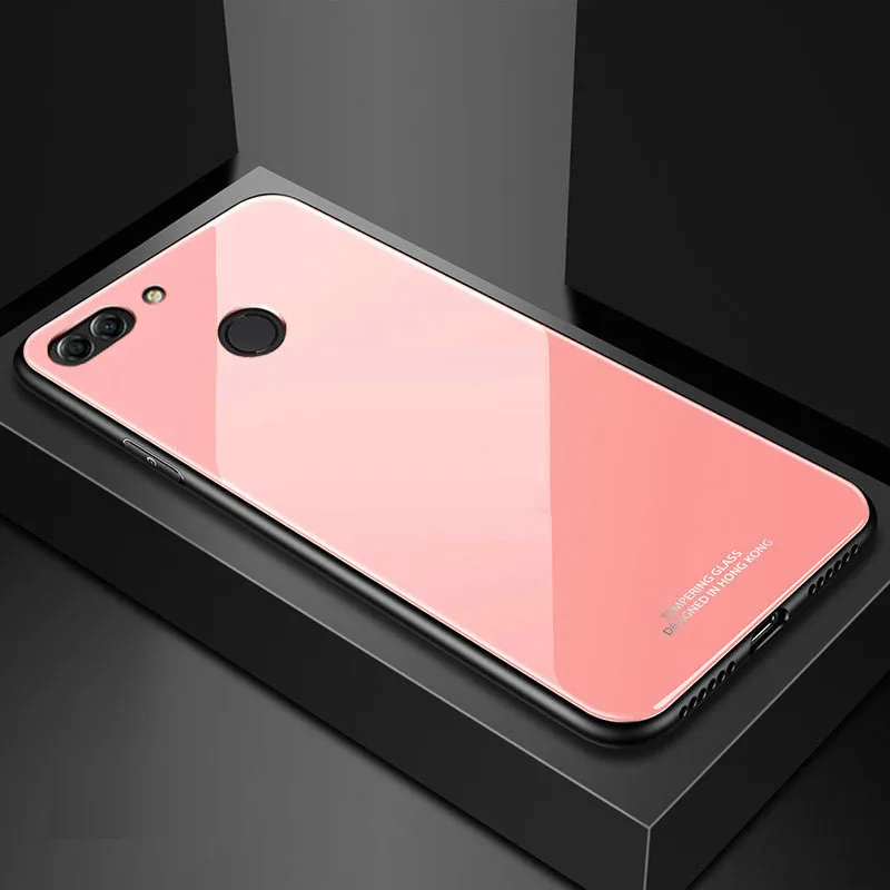Yuetuo Роскошный Жесткий зеркальное стекло чехол для oppo r9 r9s r11 r11s плюс r15x r15 r17 pro силиконовый чехол-накладка для телефона - Цвет: pink