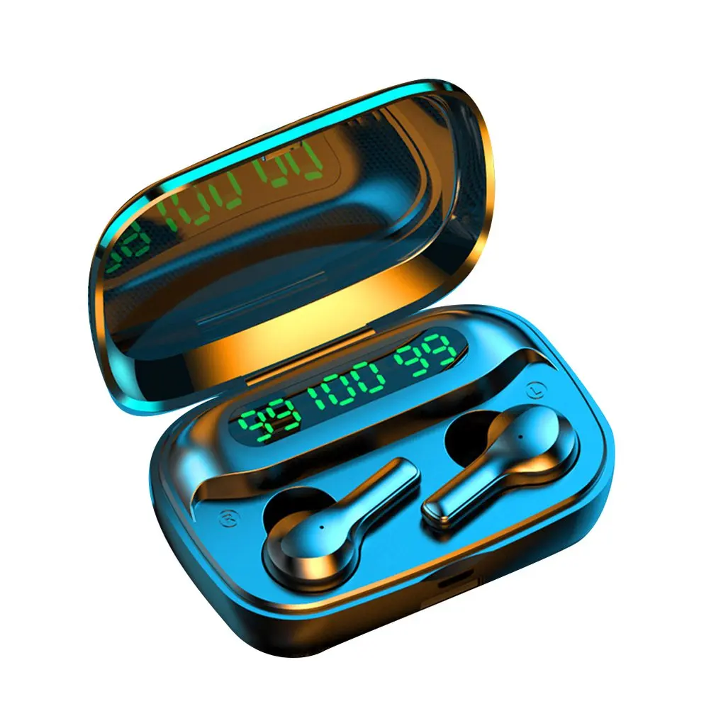 3500mAh LED Bluetooth Wireless Earphones Headphones Earbuds TWS Touch Control Sport Headset Noise Cancel Earphone Headphone