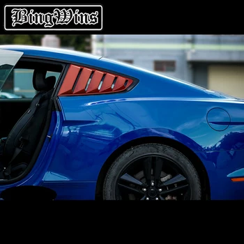 

Car style For Ford Mustang 2015 Up to now Rear window louver trim Mustang front quarter trim accessories