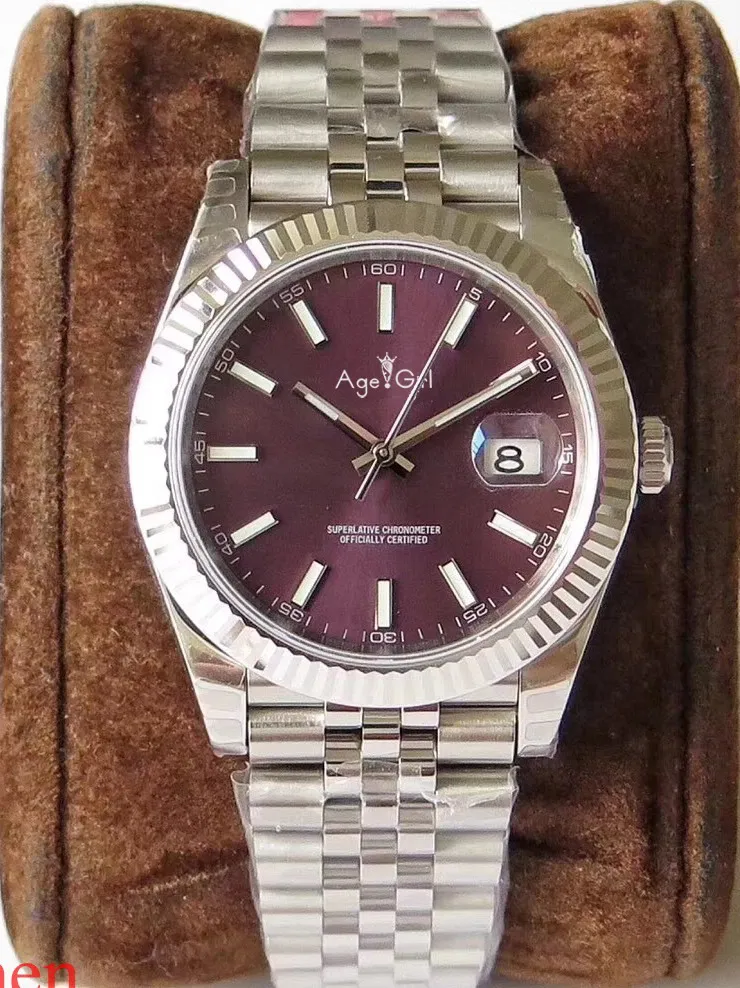 

Luxury Brand New Automatic Mechanical Men Sport Watch Datejust Stainless Steel Sapphire Black Blue Grey Red White Watches 36mm
