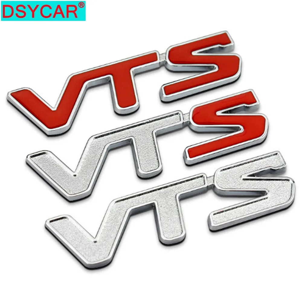 

DSYCAR 1Pcs 3D Metal VTS Car Side Fender Rear Trunk Emblem Badge Sticker Decals for JEEP BMW Nissan Audi VW Ford Honda car