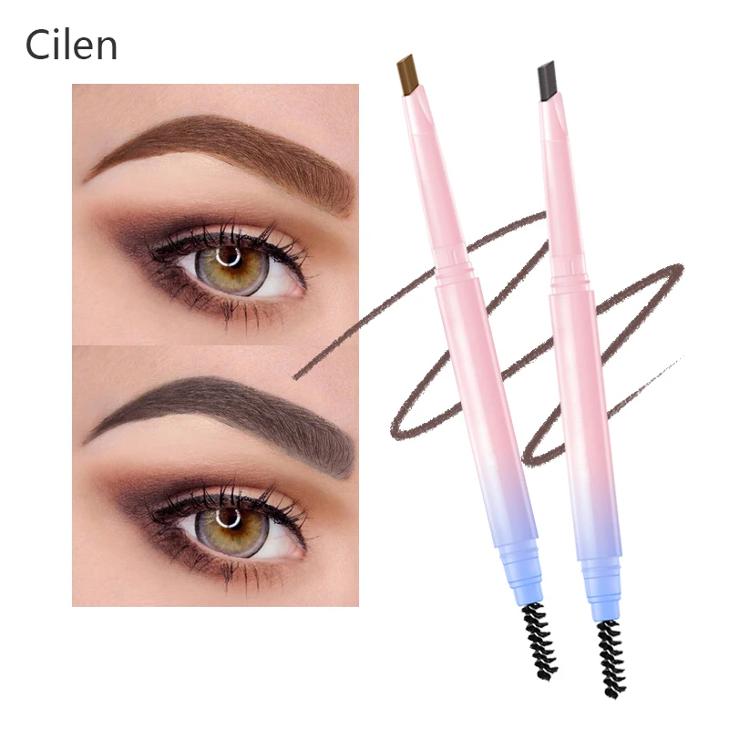 

Eyebrow pencil professional eyebrow color girl makeup double eyebrow pencil does not bloom easy to color eyebrow dye