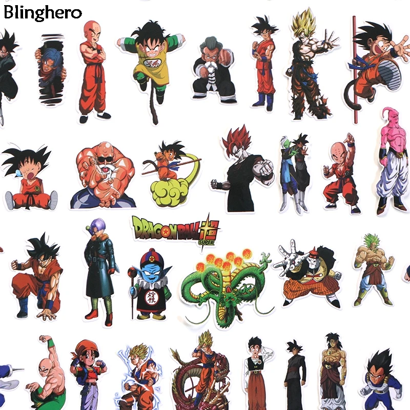 10 компл./лот Blinghero Dragon Ball 56 шт./компл. аниме Стикеры s детские Стикеры s граффити Стикеры s для дневника Стикеры альбом наклейки BH0111