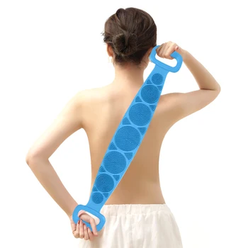 

Bath Towels Skin Clean Brushes Magic Silicone Brushes Extended Body Massage Shower Rubbing Back Mud Peeling Scrubber