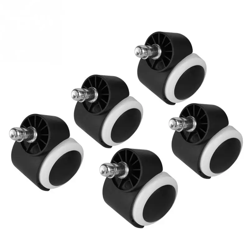 

2 Inch Replacement PU Roller Caster Wheels for Office Furniture Computer Chair Desk 5pcs