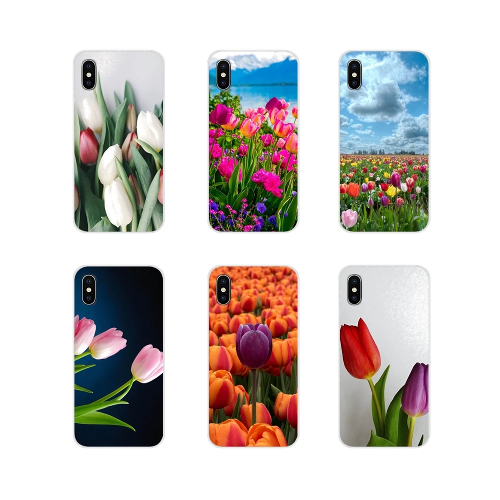 Для Apple iPhone X XR XS 11Pro MAX 4S 5S 5C SE 6S 7 8 Plus ipod touch 5 6 TPU чехол красный синий весенние цветные