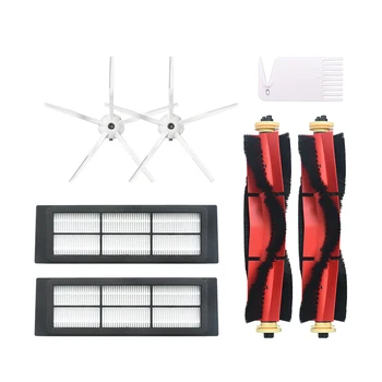 

2 Side Brush + 2 Roller Brush + 2 Filter Net for Xiaomi S6 S5 E35 E2 Robot Vacuum Cleaner Replacement Parts Accessories