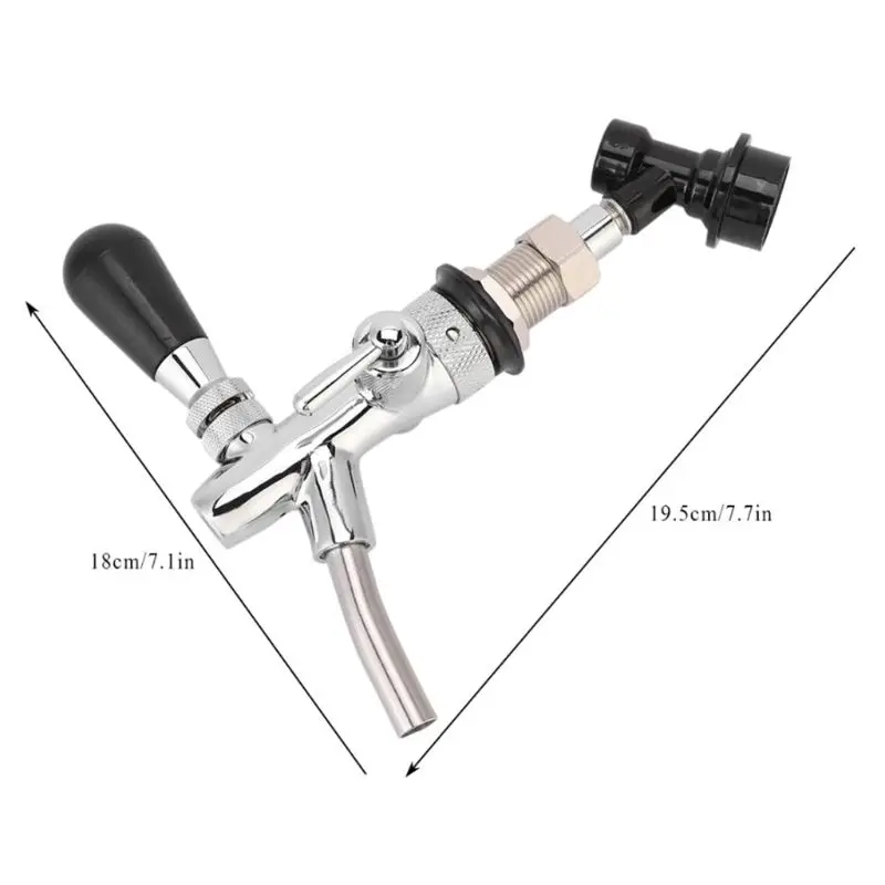Adjustable Beer Tap Faucet Keg Homebrewing with Ball Lock Liquid H58C | Дом и сад