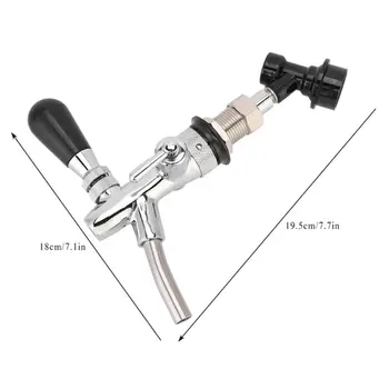 

Adjustable Beer Tap Faucet Keg Beer Homebrewing Tap with Ball Lock Liquid H58C